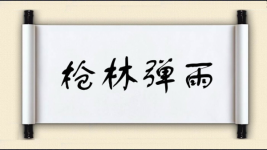 枪林弹雨对对子图片